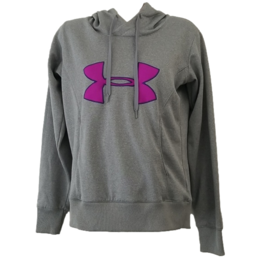 Under Armour Semi Fitted Cold Gear Storm Hoodie Gray Purple